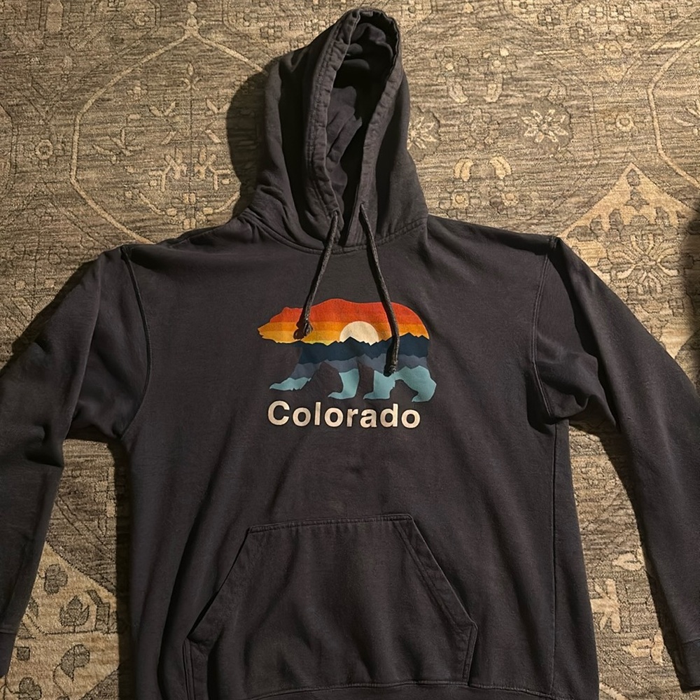 Navy blue hoodie,Large